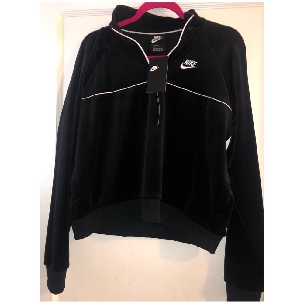 Nike velour track pullover. NWT